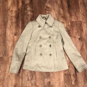 J Crew 100% Wool Peacoat by Nello Gori
